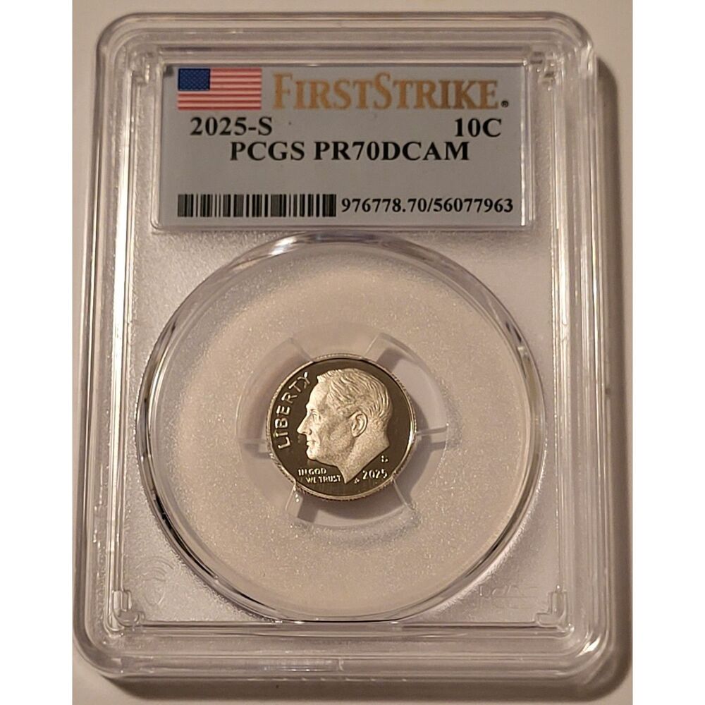 2025 S Clad Roosevelt Dime Proof PR70 DCAM PCGS First Strike